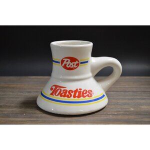 Post Toasties Cereal Promo Mug Cup Ceramic No Spill Fisherman Sailor's Joe Vtg